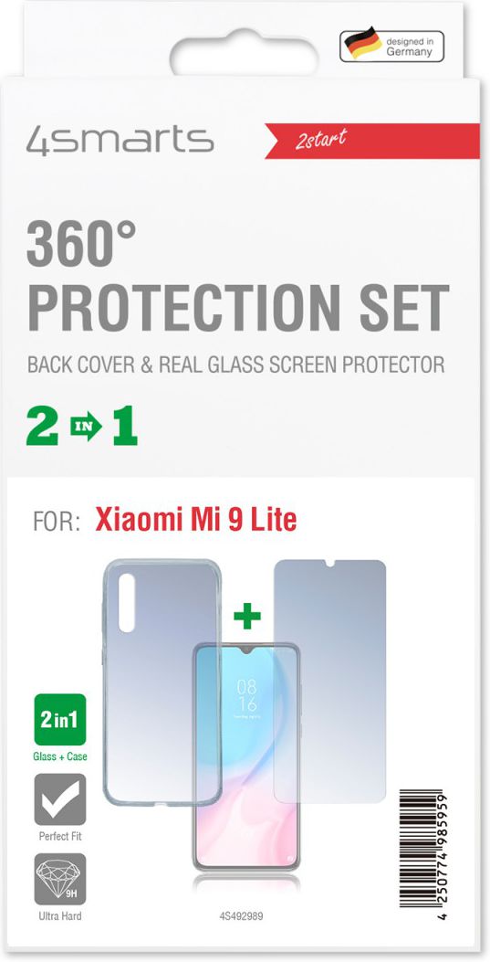 4smarts 360° Protection Cover Xiaomi Mi 9 Lite Transparant afbeelding 2