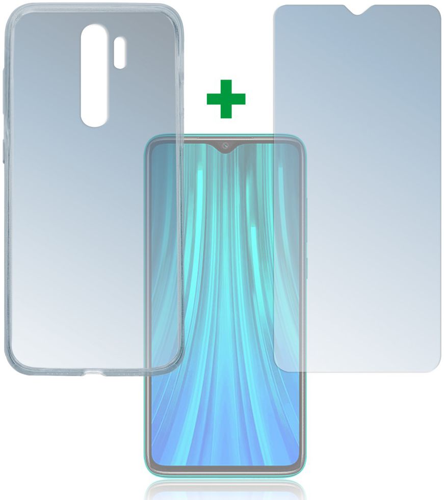 4smarts 360° Protection Cover Xiaomi Redmi Note 8 Pro Transparant afbeelding 6