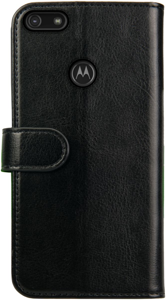 Rosso Element Motorola Moto E6 Play Hoesje Book Cover Zwart afbeelding 2