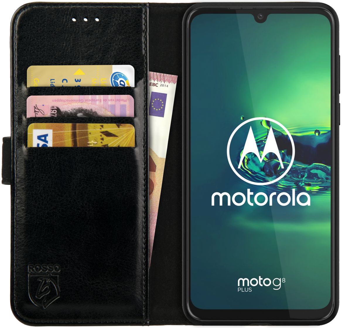 Element Motorola Moto G8 Plus Hoesje Cover Zwart | GSMpunt.nl