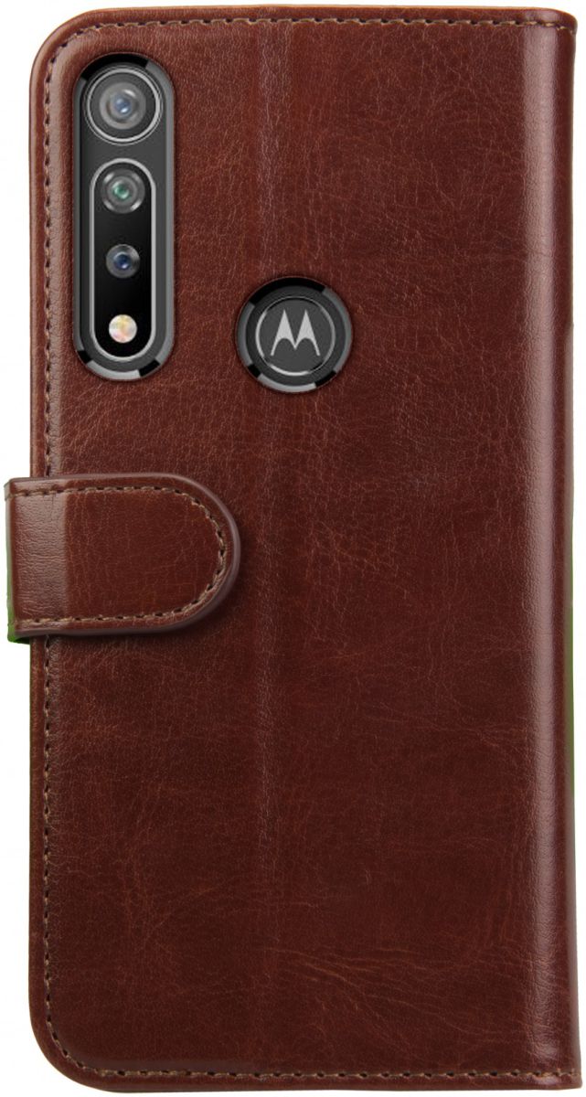 Rosso Element Motorola Moto G8 Plus Hoesje Book Cover Bruin afbeelding 2