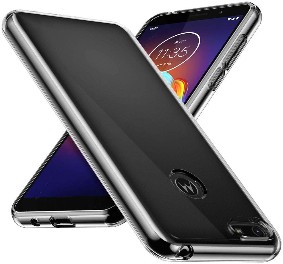 Motorola Moto E6 Play Hoesje Dun TPU Transparant afbeelding 1