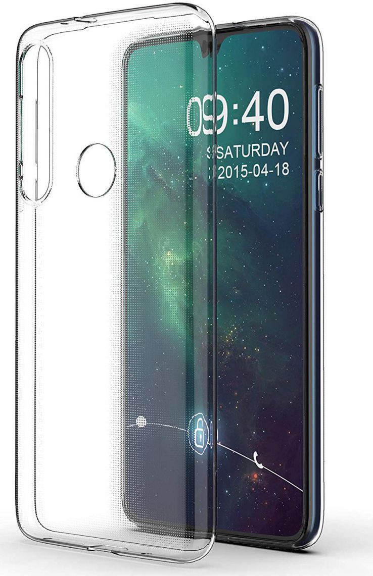 Motorola One Macro Hoesje Dun TPU Transparant afbeelding 1