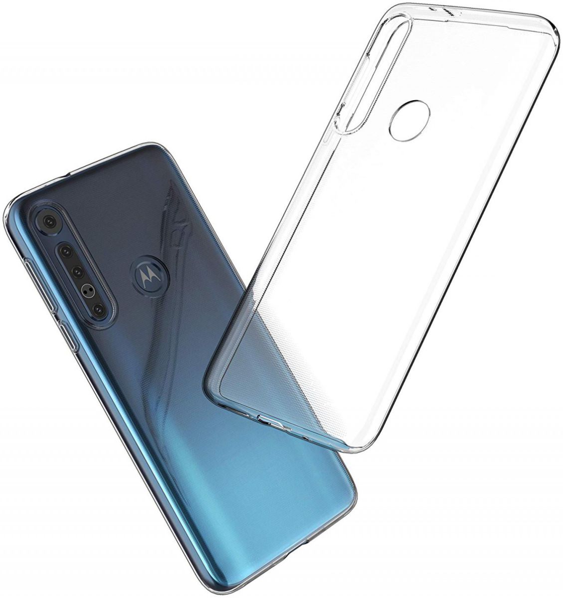 Motorola One Macro Hoesje Dun TPU Transparant afbeelding 2