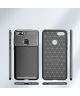 Motorola Moto E6 Play Siliconen Carbon Hoesje Zwart