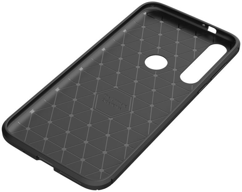 Motorola Moto G8 Plus Siliconen Carbon Hoesje Zwart afbeelding 11