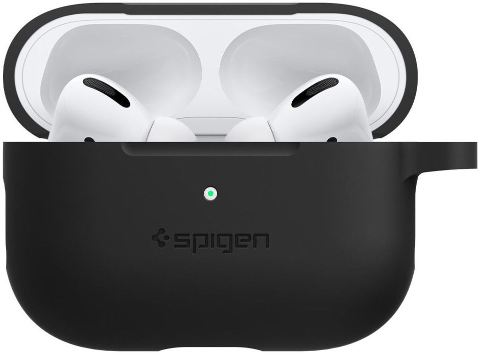 Spigen Silicone Fit Apple AirPods Pro Hoesje Zwart afbeelding 1