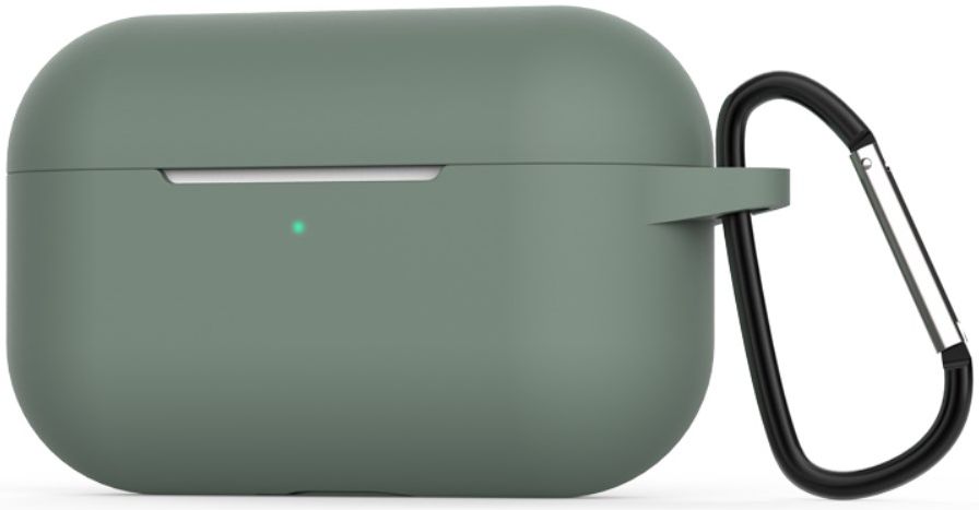 Apple AirPods Pro Flexibel Zacht Siliconen Hoesje Midnight Green afbeelding 1