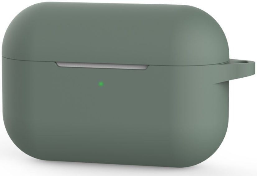 Apple AirPods Pro Flexibel Zacht Siliconen Hoesje Midnight Green afbeelding 2