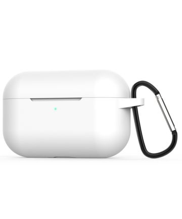 Apple AirPods Pro Flexibel Zacht Siliconen Hoesje Wit Hoesjes