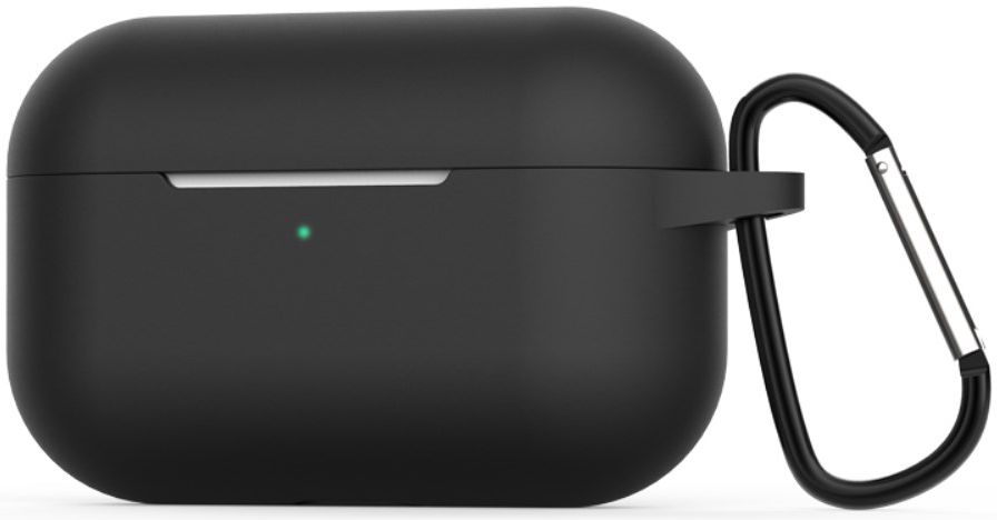 Apple AirPods Pro Flexibel Zacht Siliconen Hoesje Zwart afbeelding 1
