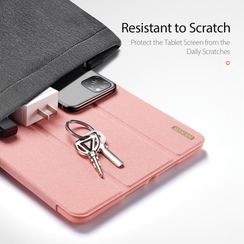 Dux Ducis Apple iPad 10.2 2019 / 2020 / 2021 Tri-fold Hoes Roze Goud afbeelding 5
