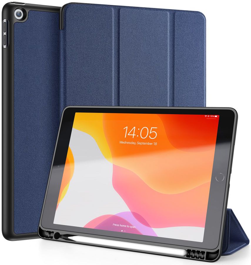 Dux Ducis Apple iPad 10.2 2019 / 2020 / 2021 Tri-fold Hoes Blauw afbeelding 1