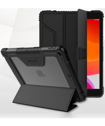 Nillkin Bumper Book Case Apple iPad 10.2 2019 / 2020 / 2021 Zwart Hoesjes
