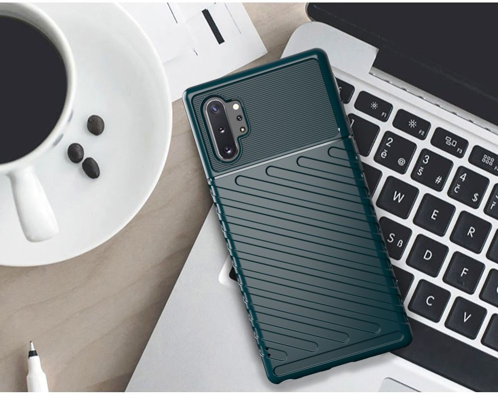 Samsung Galaxy Note 10 Plus Twill Texture Hoesje Zwart afbeelding 10