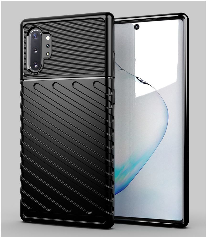 Samsung Galaxy Note 10 Plus Twill Texture Hoesje Zwart afbeelding 13