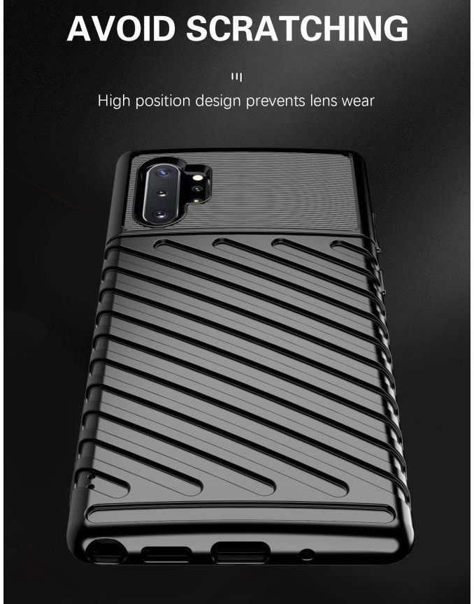 Samsung Galaxy Note 10 Plus Twill Texture Hoesje Zwart afbeelding 6