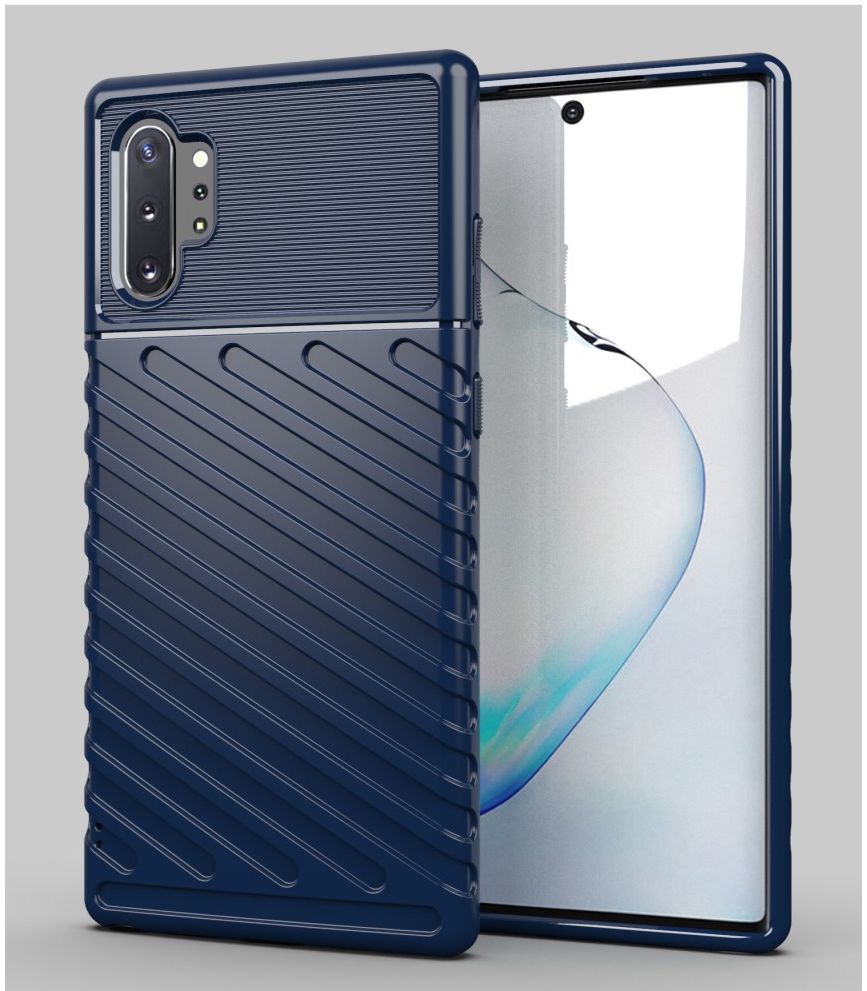 Samsung Galaxy Note 10 Plus Twill Texture Hoesje Blauw afbeelding 2