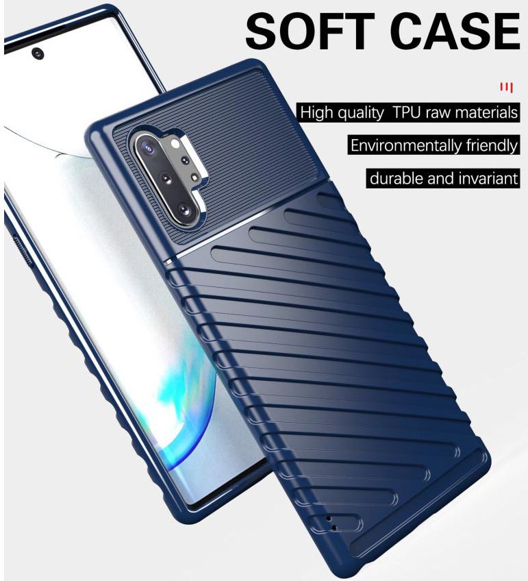 Samsung Galaxy Note 10 Plus Twill Texture Hoesje Blauw afbeelding 3