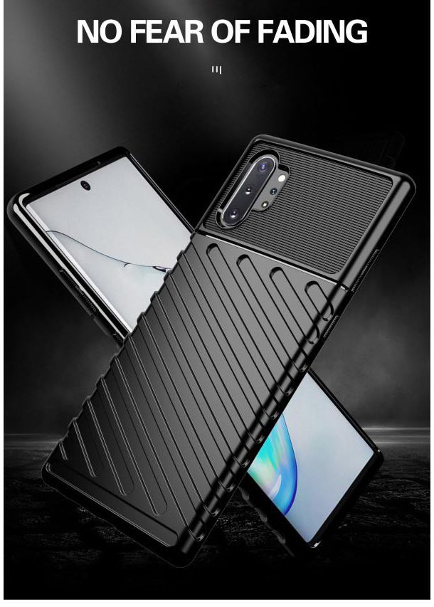 Samsung Galaxy Note 10 Plus Twill Texture Hoesje Blauw afbeelding 4