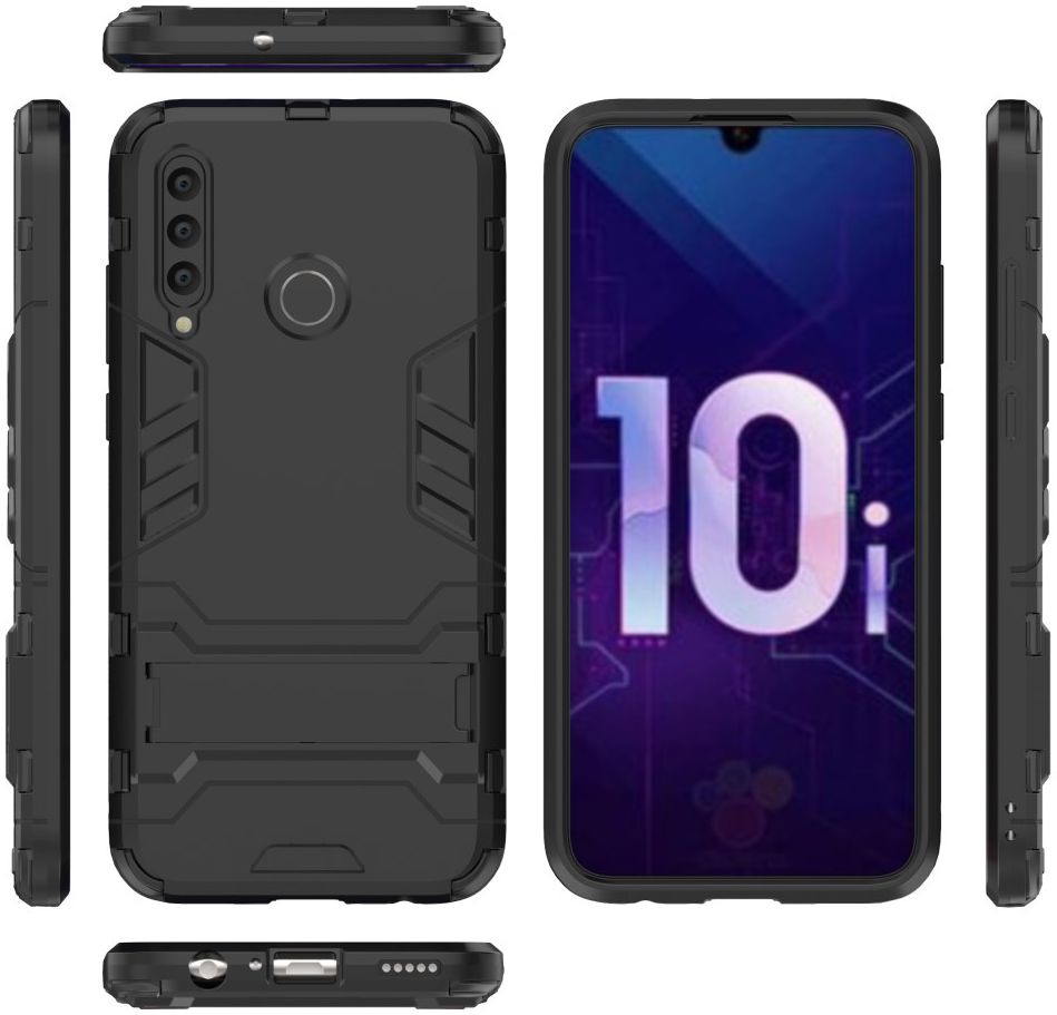 Honor 20 Lite Hybride Hoesje met Standaard Zwart afbeelding 6