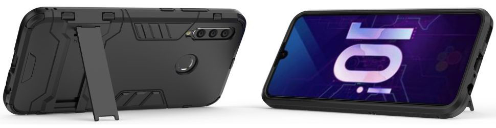 Honor 20 Lite Hybride Hoesje met Standaard Zwart afbeelding 8