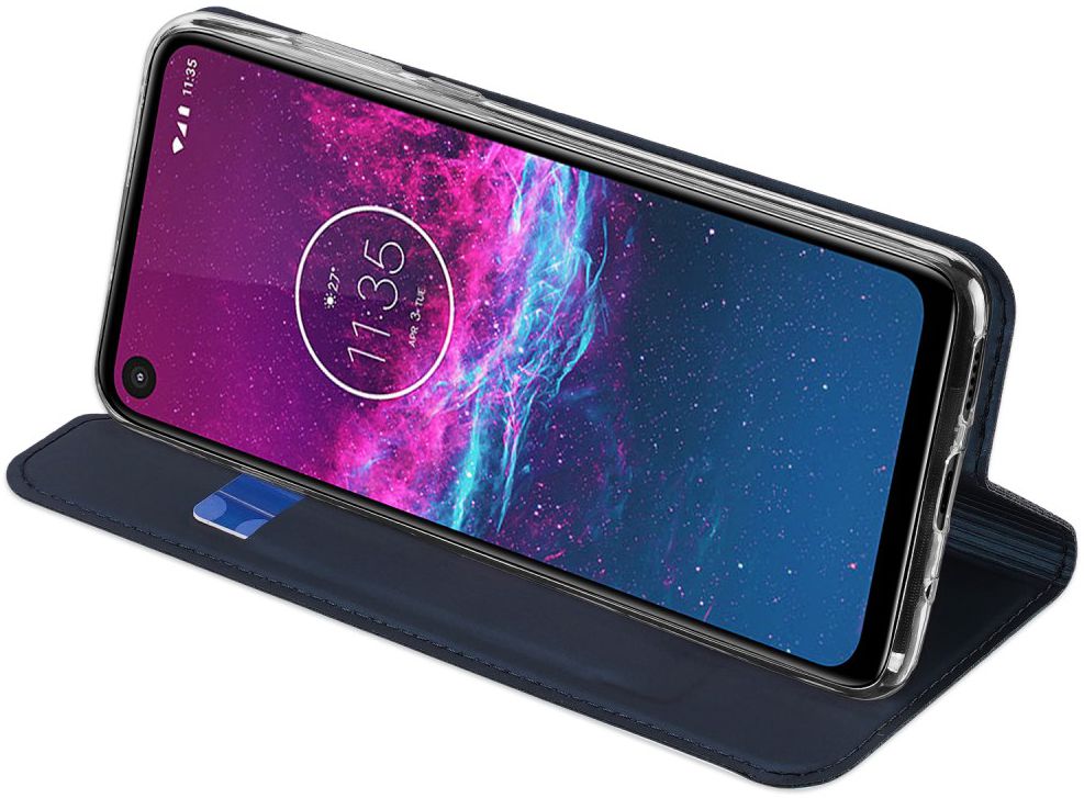 Dux Ducis Skin Pro Series Motorola One Action Bookcase Blauw afbeelding 5