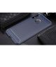 Motorola Moto E6s / E6 Plus Geborsteld TPU Hoesje Blauw