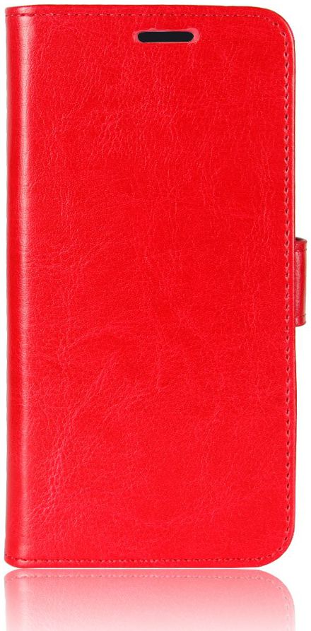Motorola One Zoom Crazy Horse Leren Portemonnee Hoesje Rood afbeelding 1