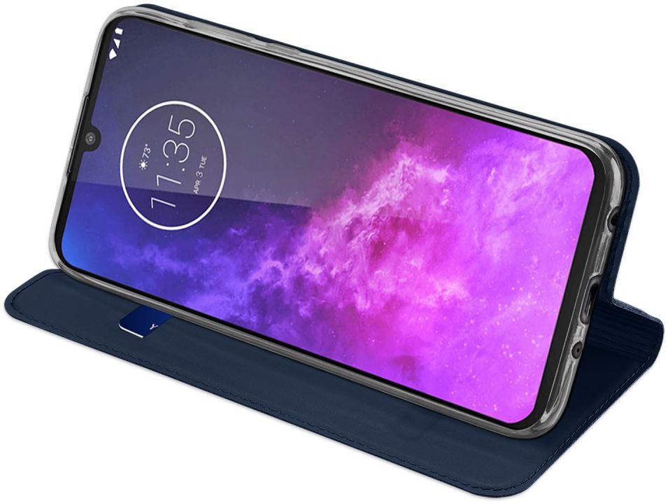 Dux Ducis Skin Pro Series Motorola One Zoom Flip Hoesje Blauw afbeelding 4