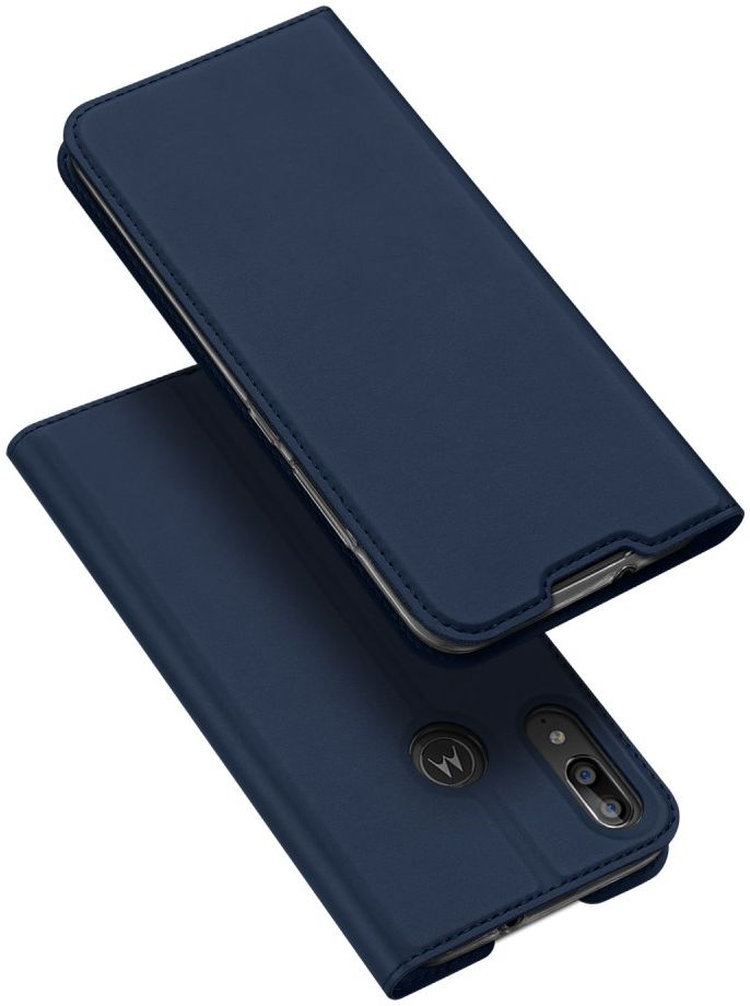 Dux Ducis Skin Pro Serie Motorola Moto E6s / E6 Plus Flip Hoesje Blauw afbeelding 5