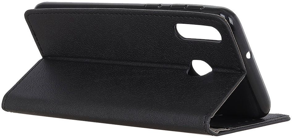 Motorola One Macro Lychee Portemonnee Hoesje met Standaard Zwart afbeelding 6