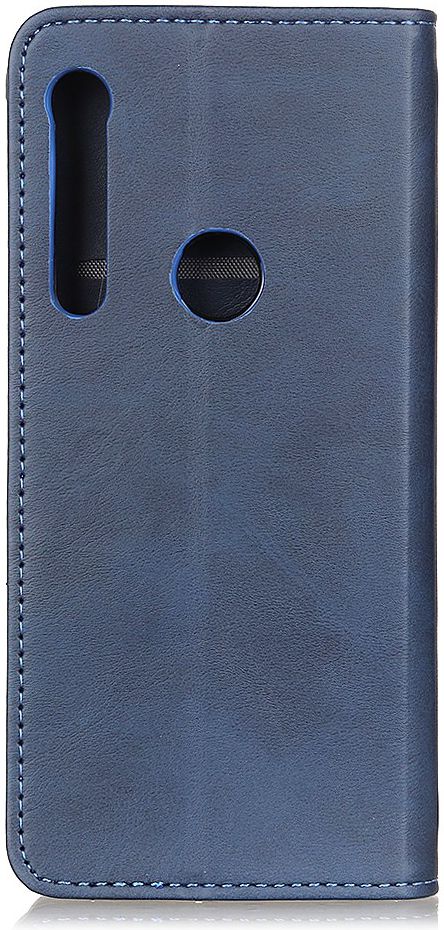 Motorola One Macro Splitleren Portemonnee Hoesje Donker Blauw afbeelding 3