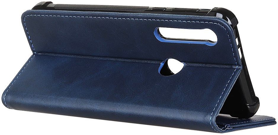 Motorola One Macro Splitleren Portemonnee Hoesje Donker Blauw afbeelding 8