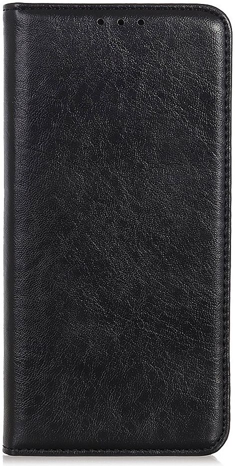 Motorola One Macro Crazy Horse Portemonnee Hoesje Leer Zwart afbeelding 2
