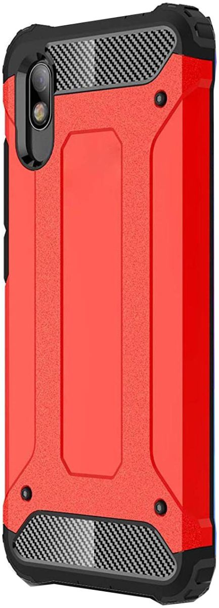 Xiaomi Redmi 7A Armor Guard Hybrid Case Rood afbeelding 2