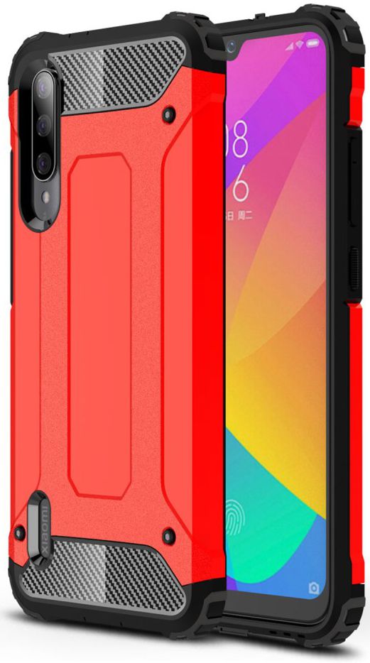 Xiaomi Mi A3 Armor Guard Hybrid Case Rood afbeelding 1