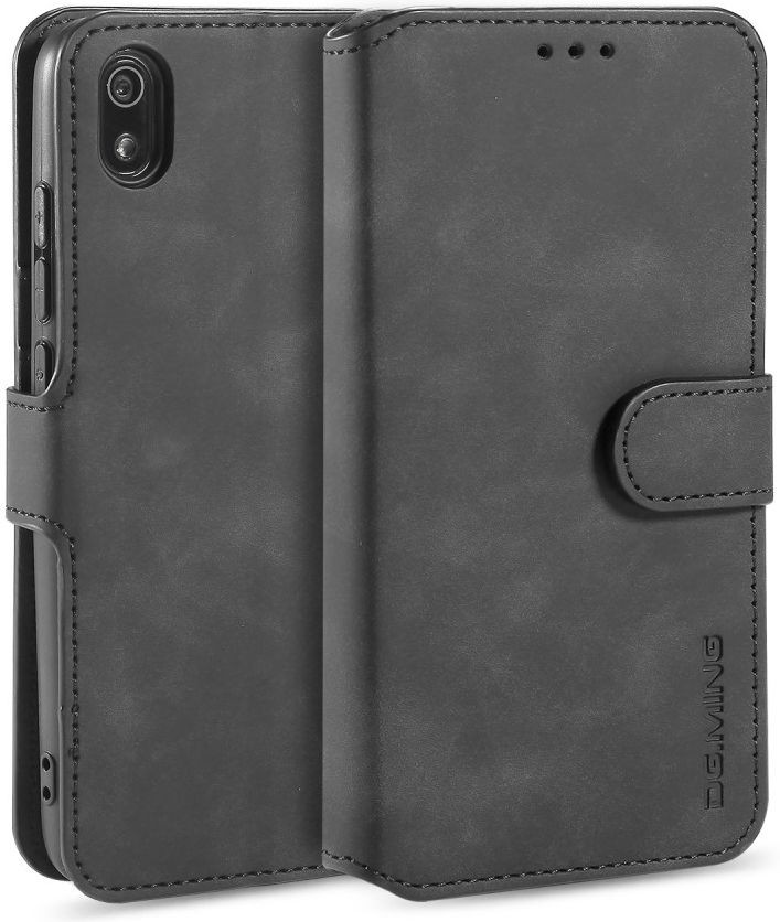 DG Ming Retro Portemonnee Xiaomi Redmi 7A Hoesje Zwart afbeelding 1