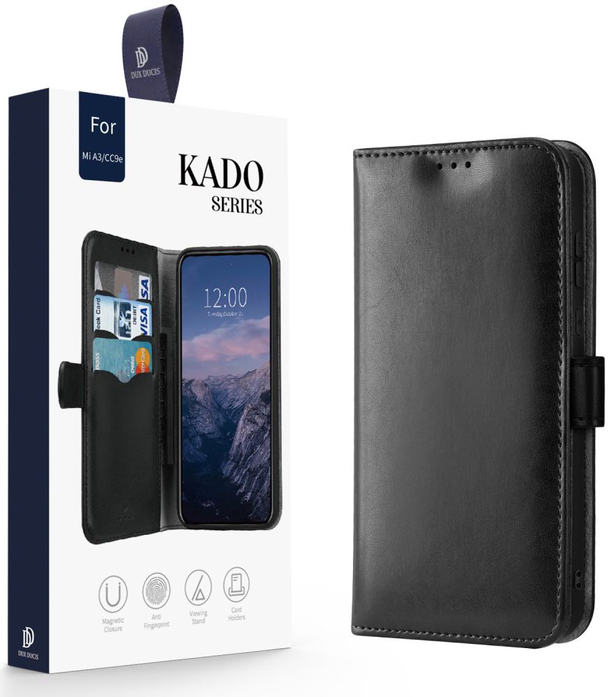 Dux Ducis Kado Series Xiaomi Mi A3 Portemonnee Hoesje Zwart afbeelding 5