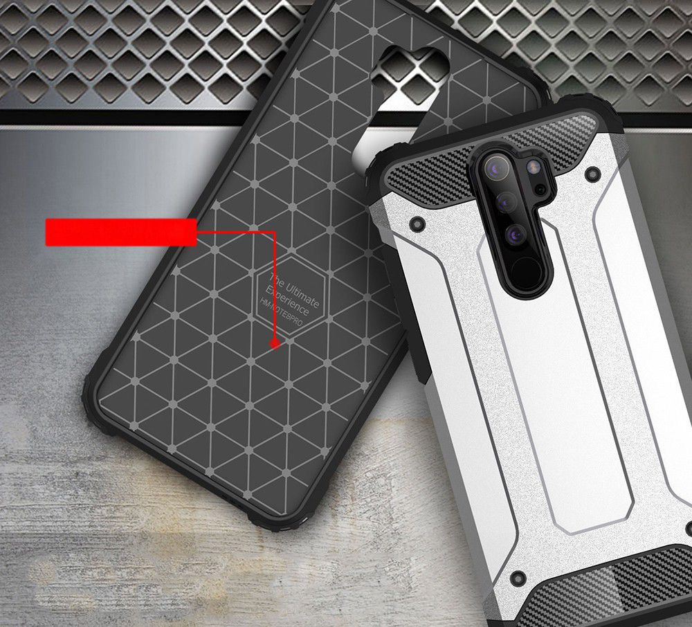 Xiaomi Redmi Note 8 Pro Armor Guard Hybrid Case Baby Blauw afbeelding 3