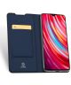 Dux Ducis Xiaomi Redmi Note 8 Pro Bookcase Hoesje Blauw