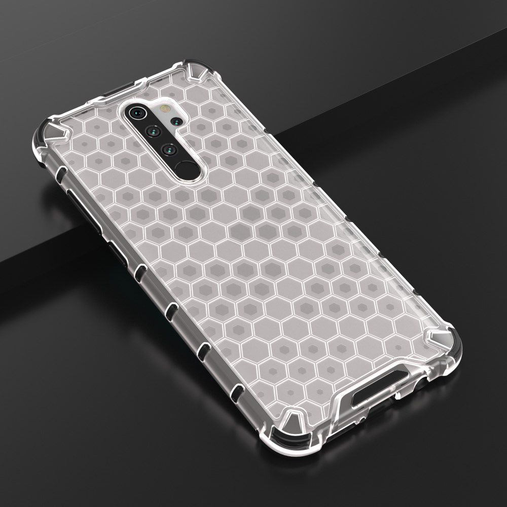 Xaiomi Redmi Note 8 Pro Hybride Honinggraat Hoesje Wit afbeelding 8
