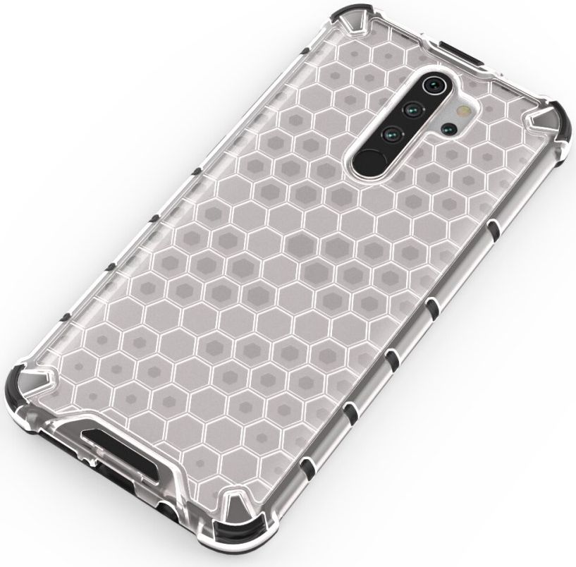 Xaiomi Redmi Note 8 Pro Hybride Honinggraat Hoesje Wit afbeelding 4