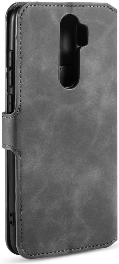 Xiaomi Redmi Note 8 Pro Retro Portemonnee Hoesje Grijs afbeelding 6