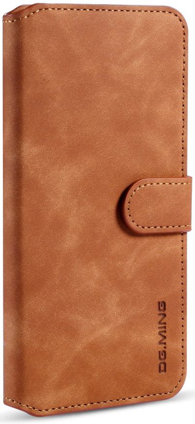 Xiaomi Redmi Note 8 Pro Retro Portemonnee Hoesje Bruin afbeelding 5