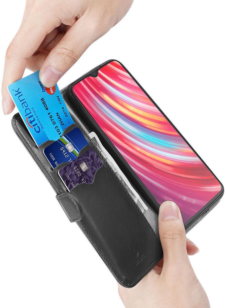 Dux Ducis Kado Series Xiaomi Redmi Note 8 Pro Portemonnee Hoesje Zwart afbeelding 6