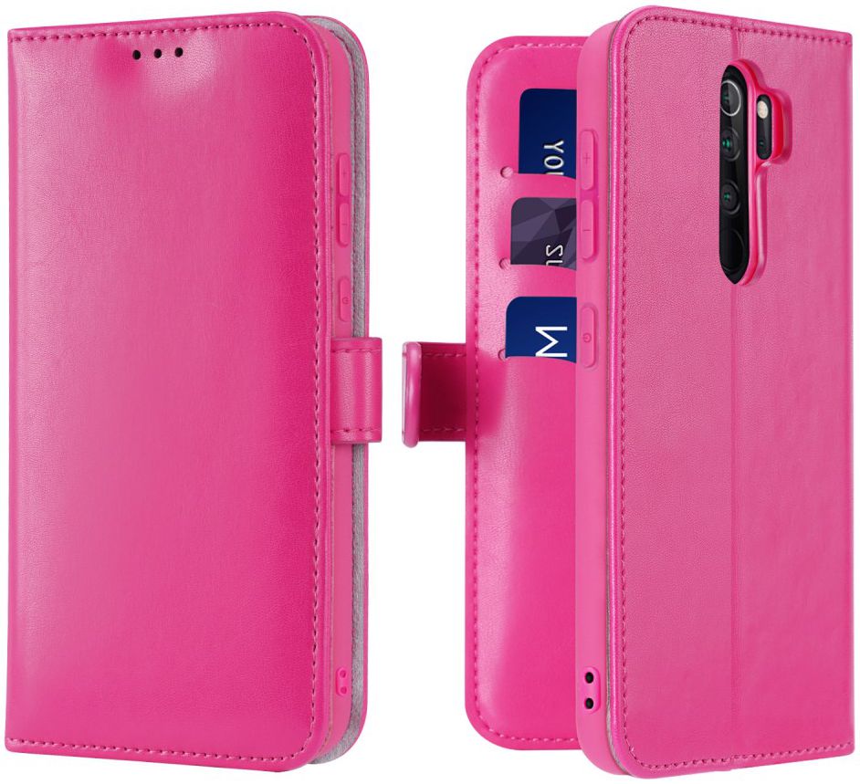 Dux Ducis Kado Series Xiaomi Redmi Note 8 Pro Portemonnee Hoesje Roze afbeelding 4