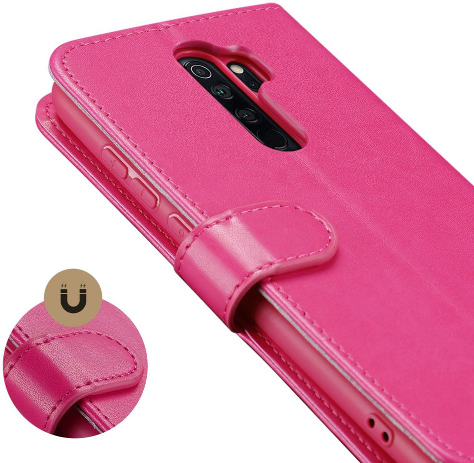 Dux Ducis Kado Series Xiaomi Redmi Note 8 Pro Portemonnee Hoesje Roze afbeelding 6