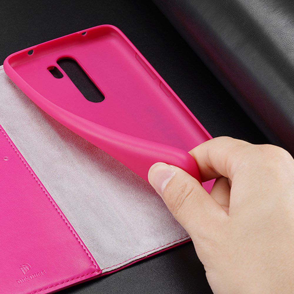 Dux Ducis Kado Series Xiaomi Redmi Note 8 Pro Portemonnee Hoesje Roze afbeelding 11