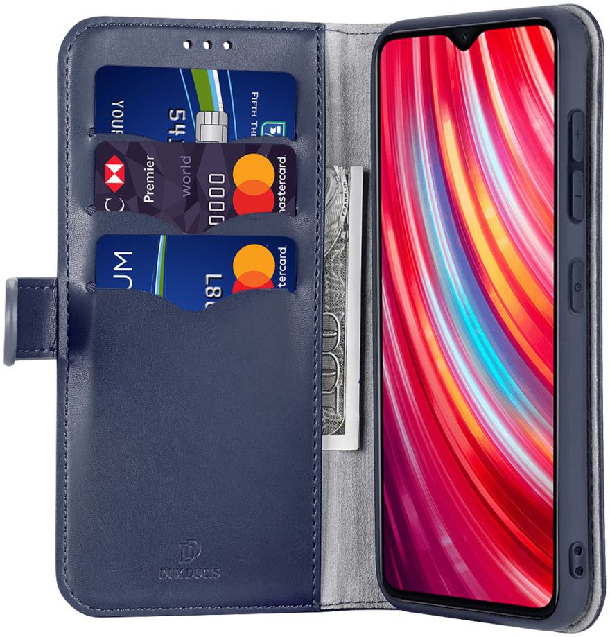 Dux Ducis Kado Series Xiaomi Redmi Note 8 Pro Portemonnee Hoesje Blauw afbeelding 1
